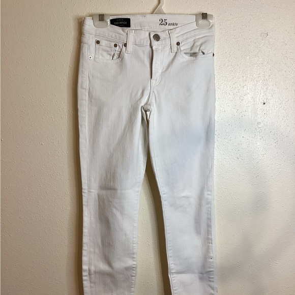 J. Crew Denim - J.Crew Toothpick 25 Ankle Women’s White Jeans